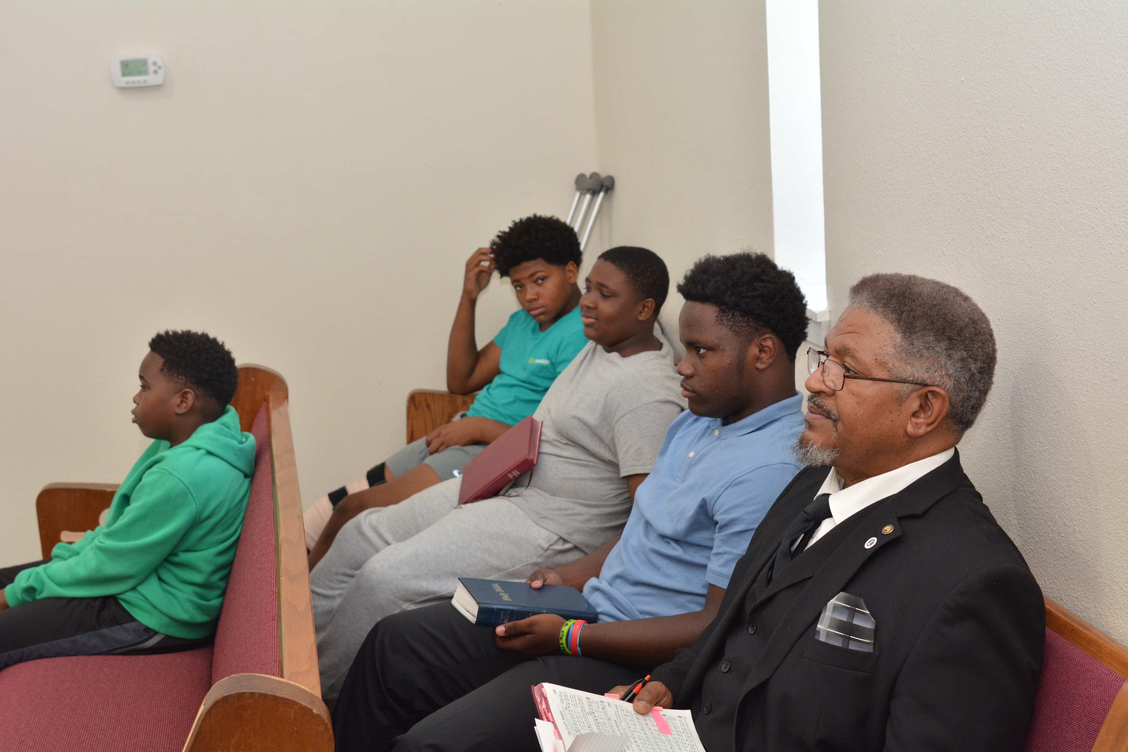 Generations of Sinclair Church of Christ members worshipping together